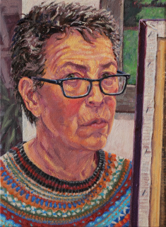 Zelfportret, olieverf, 40x 30 cm, 5/2024, huile,  Autoportrait